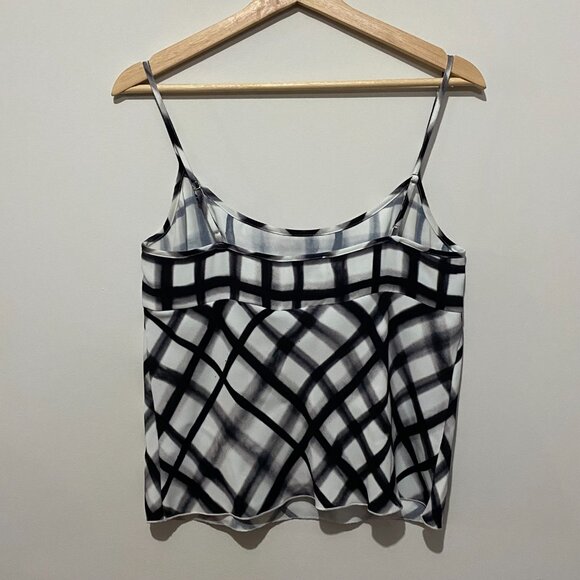 Wilfred Free Divinity Top Camisole 90s Style Tank Empire Waist Plaid Aritzia - Picture 6 of 13